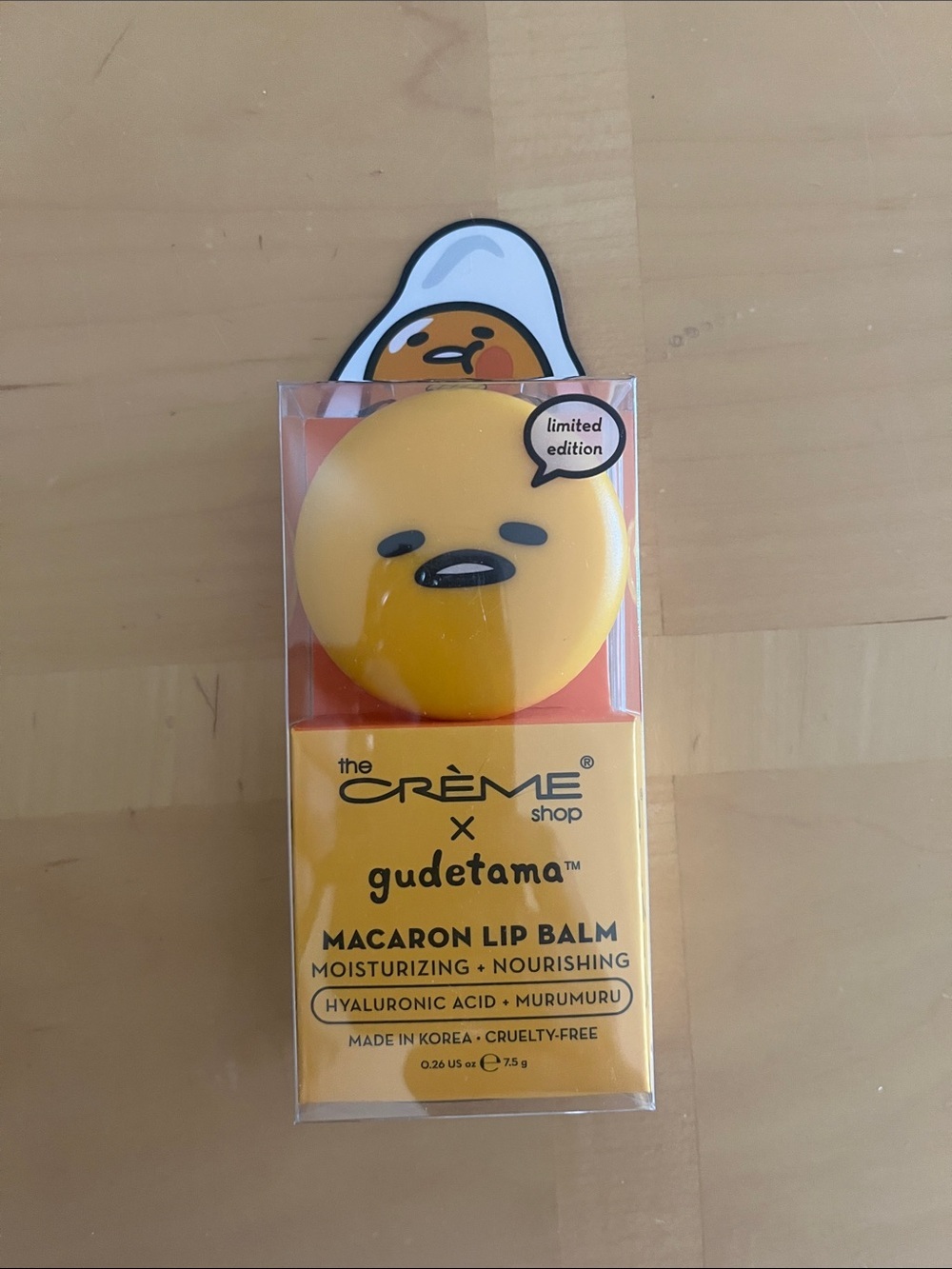 The Crème Shop x Gudetama Macaron Lip Balm - Yellow